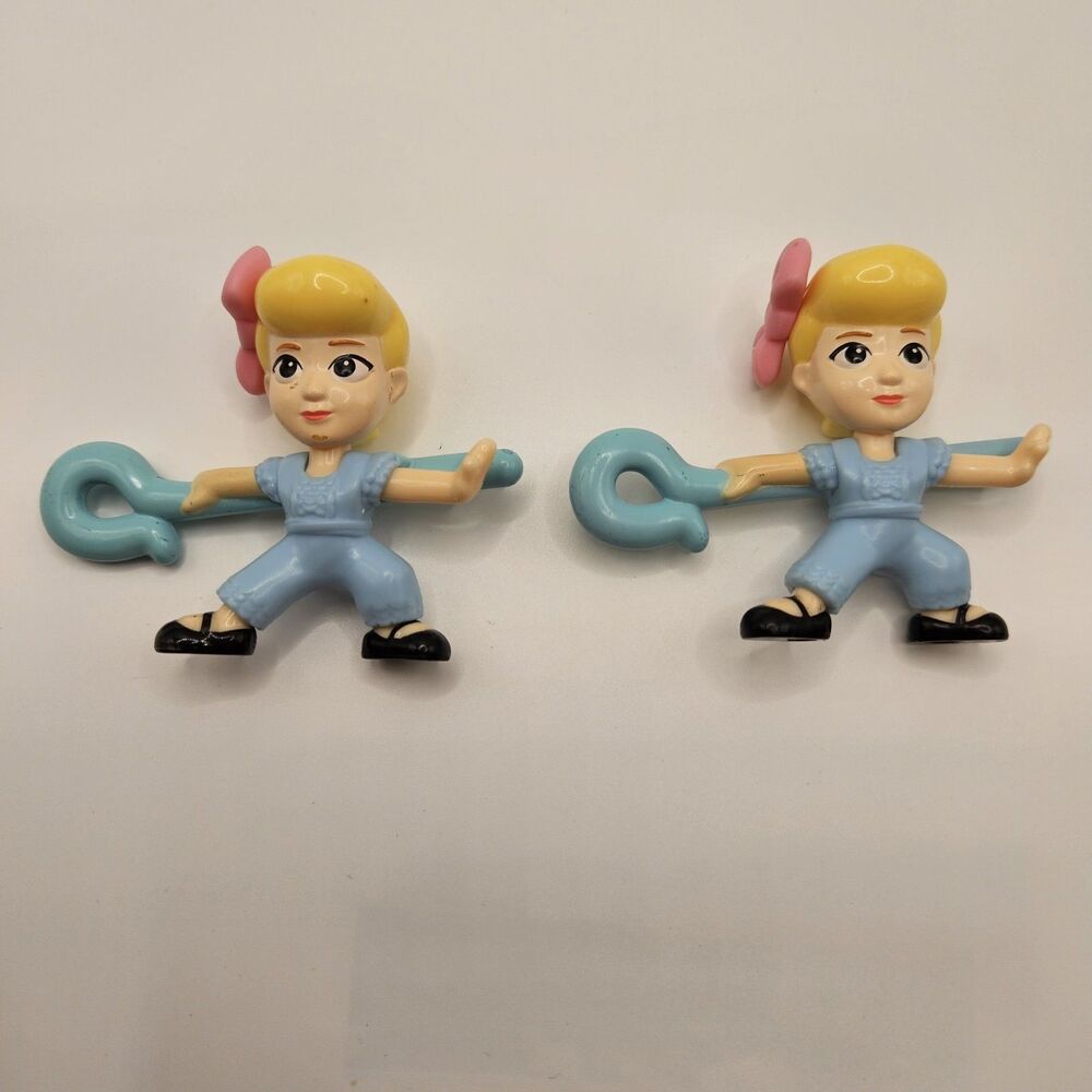 Disney Pixar Toy Story Bo Peep McDonalds Toys Lot 2 Figures With Cane - Picture 4 of 5